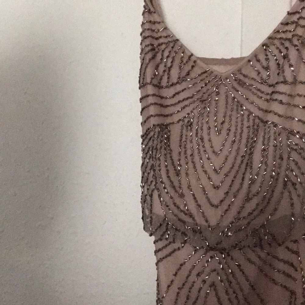 Adrianna Papell Dress NWT Tan/Pink Size2 $298